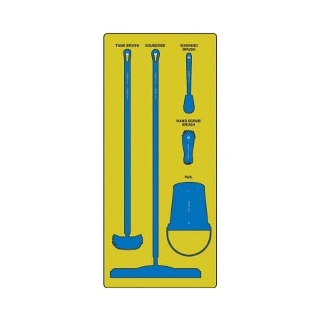 Accuform WET ZONE STOREBOARDS ULTRA PSB711YLBU PSB711YLBU
